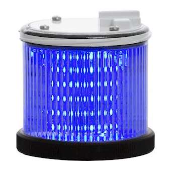 TWS LED: élément lumineux bleu - fixe/flash - lentille transparente- V24ACDC|Sirena-ENA33211