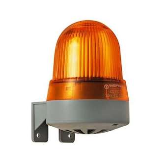 Combiné Feu fixe & buzzer 92dB - Série 422 - 230VAC - Orange - Mural|-WRM42231068