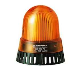 Combiné Feu flash & buzzer 92dB - Série 421 - 115VAC - Orange - Montage à plat|-WRM42131067