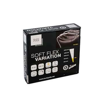 Pack bandeau Led 3m SOFT FLEX IP20 (dimmable) 3000K 10W/m 12VDC|Europole-POL42410