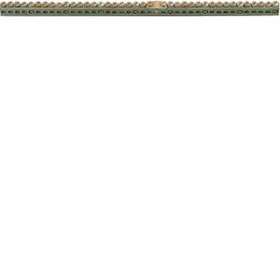 Barrette laiton sans socle L242mm 29X10-16mm univers+support et connexion 250 A|Hager-HAGK159