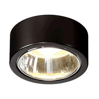 CL 101 GX53, plafonnier, rond, noir, max 11W|SLV-DC51002019