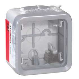 Boîtier étanche Plexo 1 poste pour montage en saillie - gris|Legrand-LEG069952