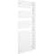Cala Asymétrique EC droite, Blanc RAL 9016, 672W, H1441 mm / L496 mm