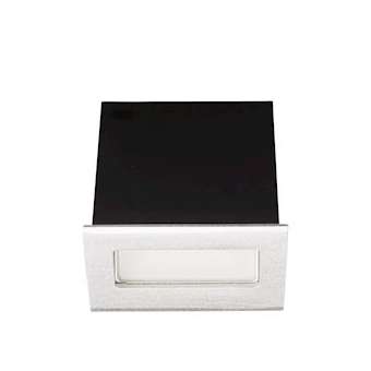 SET'IN 3 rectangle fixe alu brossé 3000K 2W 120DEG IP54|Europole-POL37100