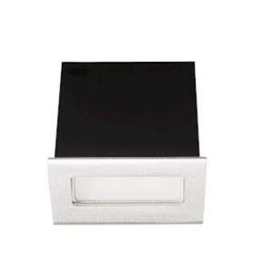 SET'IN 3 rectangle fixe alu brossé 3000K 2W 120DEG IP54|Europole-POL37100