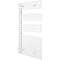 Cala Asymétrique EC gauche, Blanc RAL 9016, 547W, H1161 mm / L496 mm|Acova-ACALNL112050