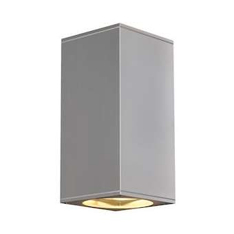 BIG THEO UP/DOWN, applique, carrée, gris, QPAR111, max. 2x75W|SLV-DC5229574