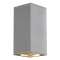 BIG THEO UP/DOWN, applique, carrée, gris, QPAR111, max. 2x75W|SLV-DC5229574