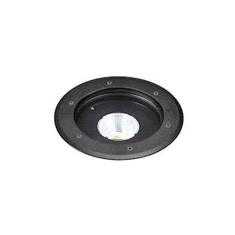 TECNISOL 200 - Enc.Sol Ext. IP67 IK10, rond, noir, LED 20W 60DEG 3000K 1850lm|Aric-ARI50640