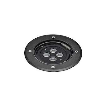 TECNISOL 150 - Enc.Sol Ext. IP67 IK10, rond, noir, LED 12W 10DEG 4000K 850lm|Aric-ARI50661