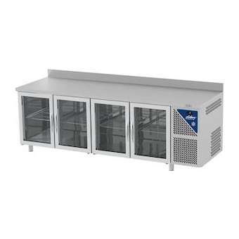 TABLE VITRÉE GN 1/1 PROF. 700 POSITIVE SANS GROUPE LOGÉ|Nosem-NOETG704SGV-2