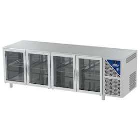 TABLE VITRÉE GN 1/1 PROF. 700 POSITIVE SANS GROUPE LOGÉ|Nosem-NOETG704SGSDV-2