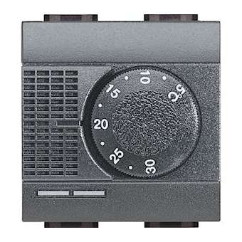 Thermostat électronique d'ambiance Livinglight - Anthracite|Bticino-TICL4441