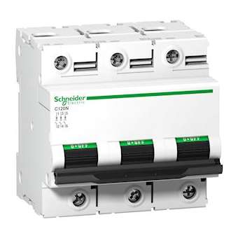 Disjoncteur C120N 3P 125 A, courbe D, 10 kA|Schneider Electric-SCHA9N18389