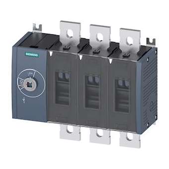 Int Sec 800A, TAILLE 4, 3 POLES Cde Front GAUCHE App de base SA|Siemens Industries et Infrastructures-SIE3KD4830-0QE10-0