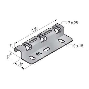 Accessoire de fixation en Z, ZUF 150U, ZM|Niedax France-NDX553147