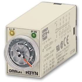 Minuterie miniature, multiplage jusqu'à 10 h, multifonction, 24 vc.c., 2 inverse|Omron electronics-OMRH3YN-21DC24