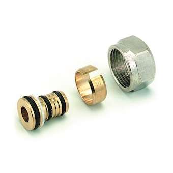 Raccord à compression pour tube multicouche M22-16x2 finition nickelé|Comap-CMP839516