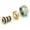 Raccord à compression pour tube multicouche M22-16x2 finition nickelé