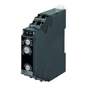 Minuterie, montage sur rail din, 17.5mm, multifonction, 0.1s-1200h, 2 x spdt, 5a|Omron electronics-OMRH3DT-N224-240VAC-DC
