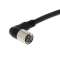 Connecteur M8, angle droit, PVC, noir, à vis, 4 fils, câble robot 5m|Omron electronics-OMRXS3F-M422-405-R