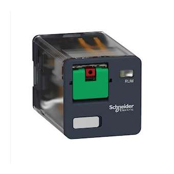 Harmony Relay RUM - relais universel - embrochable - test - 2OF - 10A - 24VAC|Schneider Electric-SCHRUMC21B7