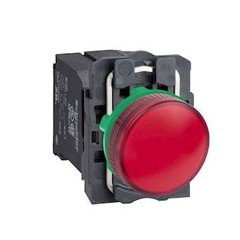 Harmony XB5 - voyant lumineux BA9s - D22 - rouge - 230V - vis étrier|Schneider Electric-SCHXB5AV44