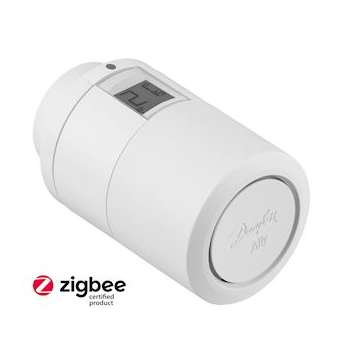 Ally tête thermostatique connectée, Zigbee 3.0. Livré avec adaptateur M30 et RA|Danfoss-DFS014G2420
