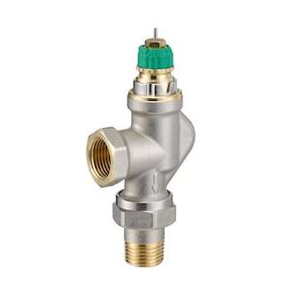 RA-DV DN 15 équerre inversé 1/2'robinet autoéquilibrant plage 20 à 125l/h Dp ma|Danfoss-DFS013G7710