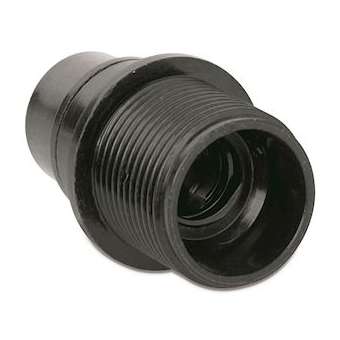 Douille E14 backélite P10 filetée noire|Aurora-ABIDA344