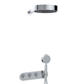 Formule de douche encastrée addict new design 100% chrome|Paini france-PINAD690THA