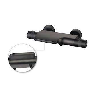 Mitigeur b/douche thermostatique SPIRIT PVD noir mat|Paini france-PIN202PZ111TH