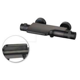 Mitigeur b/douche thermostatique SPIRIT PVD noir mat|Paini france-PIN202PZ111TH