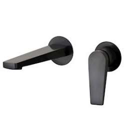Mitigeur lavabo mural 2 trous SPIRIT PVD noir mat|Paini france-PIN202PZ208