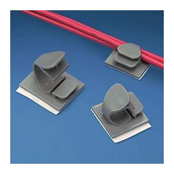 Latching Wire Clip, Adh.,.75' (19.1mm)|Panduit Composants Industriels-PNULWC75-A-L