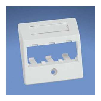 Faceplate, 3 Port, 55x55mm, Sloped, Arct|-PUICHES3AWY