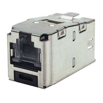 Cat6 Spring Shuttered Jack, Shielded, (B|-PUICJSH688TGBUY