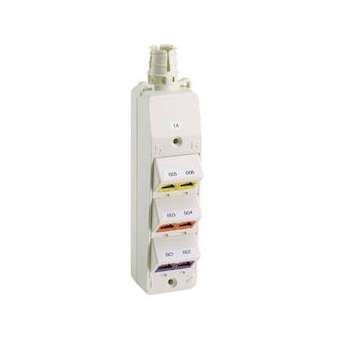 Outlet Box, 6 Port, MuTOA, Black|-PUICM6PBL