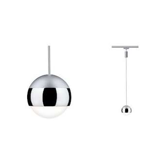 Système URail LED Suspension Capsule II 1x6W Chr mat/Chr 230V Met/Syn grad|Paulmann-PUA95457