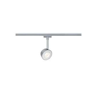 Système URail spot Dipper 1x4W Chrome m/Blanc 230 V Met/Syn gradable|Paulmann-PUA95473