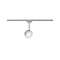 Système URail spot Dipper 1x4W Chrome m/Blanc 230 V Met/Syn gradable|Paulmann-PUA95473