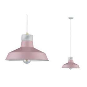 Neordic Disa suspension max 1x20W E27 Rose/Blanc mat 230V Métal/Marbre|Paulmann-PUA79610