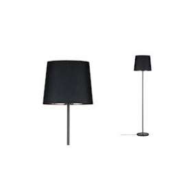 Neordic Enja Lampadaire max 1x20W E27 Noir/Cuivre 230V Tissu/Marbre/Métal|Paulmann-PUA79612