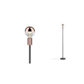Neordic Nordin Lampadaire max 1x20W E27 Noir/Cuivre mat 230V Marbre/Métal|Paulmann-PUA79614