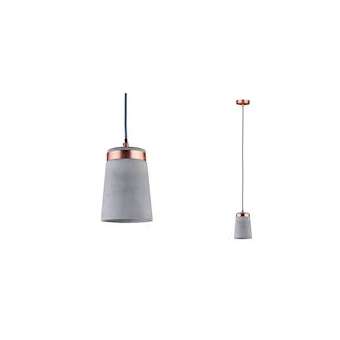 Neordic Stig suspension max 1x20W E27 Gris/Cuivre mat 230V Béton/Métal|Paulmann-PUA79617