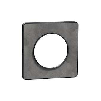 Odace Touch, plaque Ardoise avec liseré Anthracite 1 poste|Schneider Electric-SCHS540802V