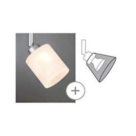 DecoSystems Abat-jour Zyli max. 50W Verre Blanc|Paulmann-PUA60004