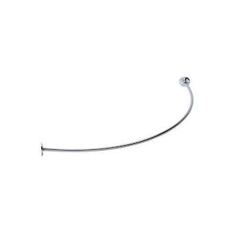 Porte-rideau angle 1/4 cercle 1000 x 1000 mm, laiton chromé D 16 mm, 2 embases|Pellet asc-PT4004435