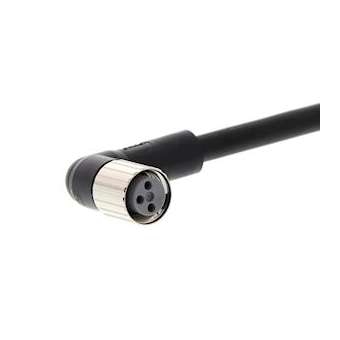 Connecteur pour capteur, m8 3-fils, connecteur femelle coudé, pur, 10m|Omron electronics-OMRXS3F-M8PUR3A10M